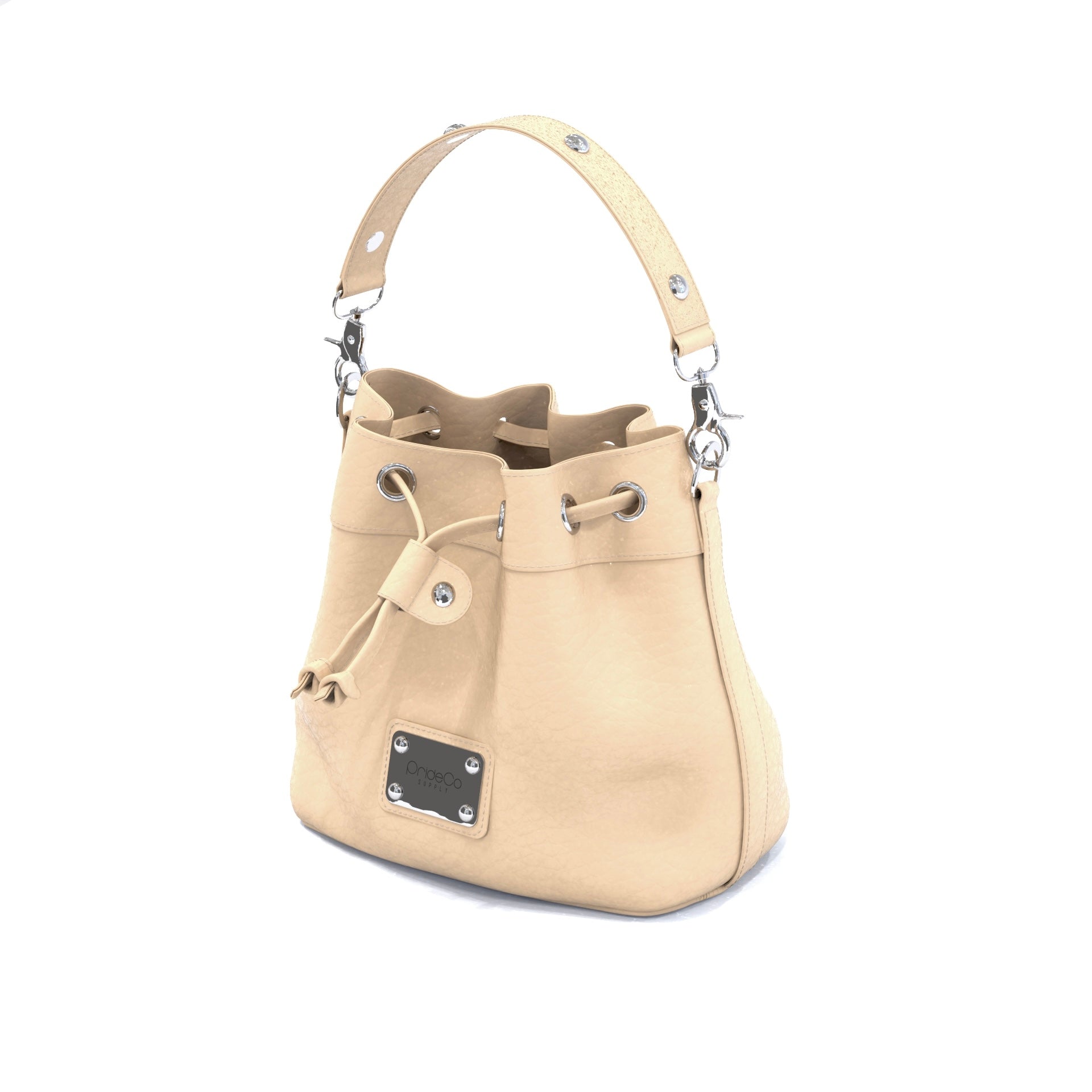 The White Chocolate Bucket Bag.